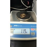 Серьги золотые без вставок, золото 585 (14K), вес 1.1 г.