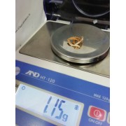 Серьги, золото 585 (14K), вес 1.15 г.