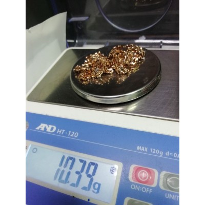 Цепь золотая, золото 585 (14K), вес 10.39 г. Цепь золотая, золото 585 (14K), вес 10.39 г.