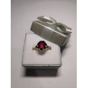 Кольцо с камнями , золото 585 (14K), вес 3.2 г.