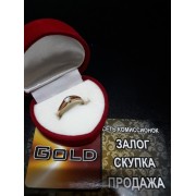 Кольцо с камнем, золото 585 (14K), вес 1.8 г.