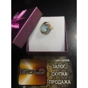 Кольцо с камушками, золото 585 (14K), вес 4 г.