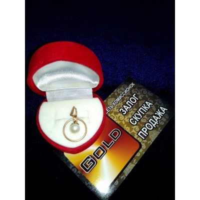 Кулон с камнем, золото 585 (14K), вес 1.5 г. Кулон с камнем, золото 585 (14K), вес 1.5 г.