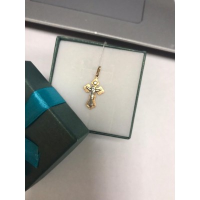 Крестик, золото 585 (14K), вес 1.6 г. Крестик, золото 585 (14K), вес 1.6 г.