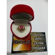 Кольцо с камнями , золото 585 (14K), вес 4.1 г.