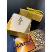 Подвеска с камнем, золото 585 (14K), вес 1.9 г.