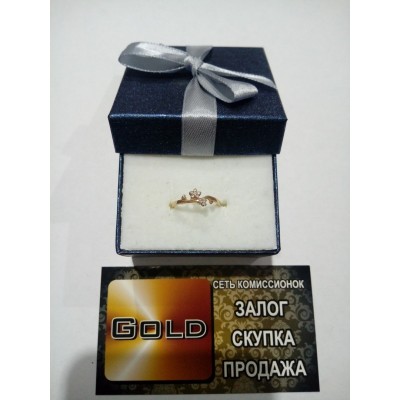 Кольцо с камнями , золото 585 (14K), вес 1 г. Кольцо с камнями , золото 585 (14K), вес 1 г.