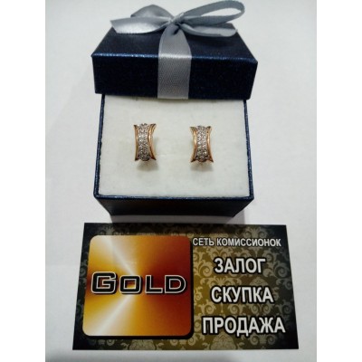 Серьги с камнями , золото 585 (14K), вес 4.9 г. Серьги с камнями , золото 585 (14K), вес 4.9 г.