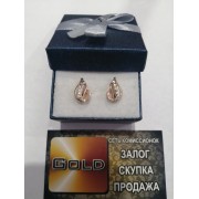 Серьги , золото 585 (14K), вес 3.1 г.