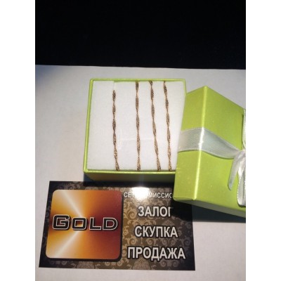 Цепочка, золото 585 (14K), вес 2.5 г. Цепочка, золото 585 (14K), вес 2.5 г.