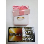 Кольцо спаси и сохрани, золото 585 (14K), вес 1.3 г.