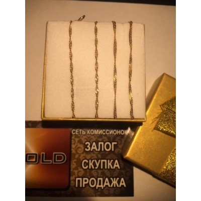 Цепочка, золото 585 (14K), вес 2.3 г. Цепочка, золото 585 (14K), вес 2.3 г.