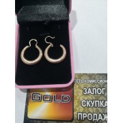 Серьги , золото 585 (14K), вес 6.6 г.