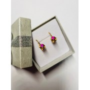 Серьги, лом, золото 585 (14K), вес 3.8 г.